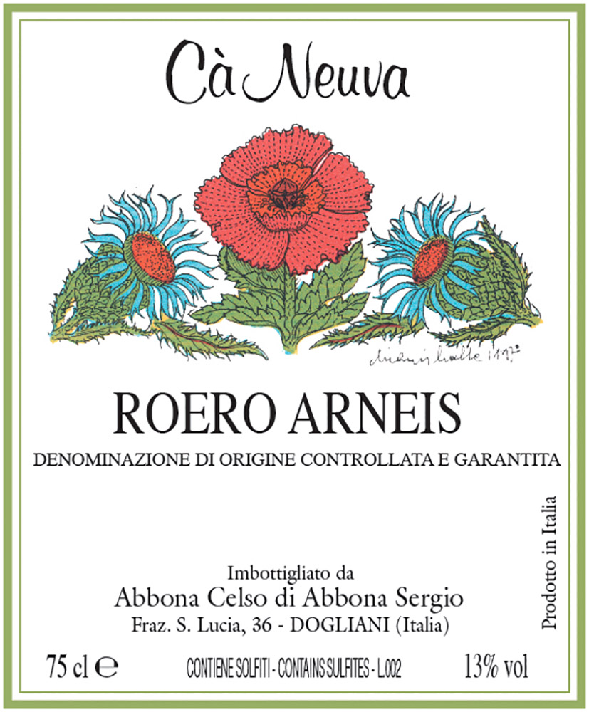 Roero Arneis - etichetta